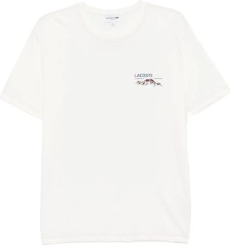 Lacoste T-shirt in jersey con stampa - Bianco