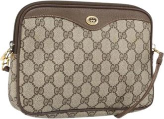 Gucci Pre-owned Cross Body Bags, female, Beige, Size: ONE SIZE Pre-owned Vintage Shoulder Bag