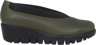 Wonders Groene Dames Loafer - Stijlvol - Dames - Sleehakken - Groen - 35 EU - Leer - Schoenen