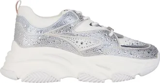 Steve Madden Privy-sportschoenen met versieringen voor dames (Munt/Zilver)
