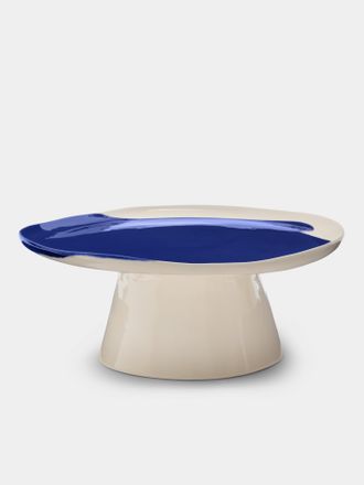 Pottery & Poetry Hand-Glazed Porcelain Cake Stand