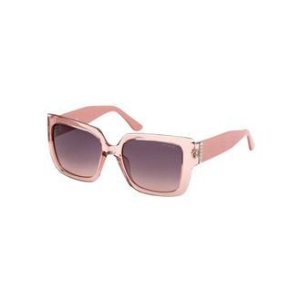 Guess Square Quattro G Plastic Sunglasses - female - Guess - Sunglasses - Pink - 53 MM - Accessories