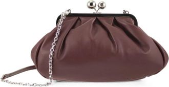 Max Mara Cubico Pasticcino Bag - Dames - Clutches - Rood - ONE Size - Leer - Tassen