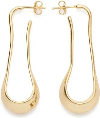 Christophe Lemaire Gouden Druppel Oorbellen - Dames - Oorbellen - Geel - ONE Size - Accessoires