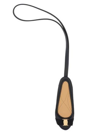 Ferragamo Varina Bag Charm in Nero/Light Camel at Nordstrom