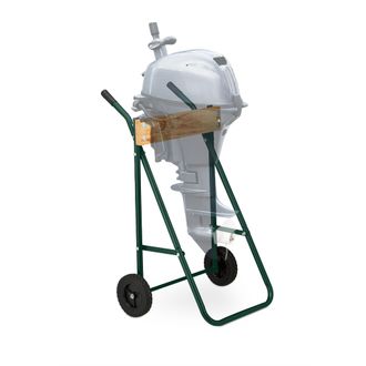 Relaxdays Relaxdays Soporte Motor Fueraborda, Carro Con Ruedas, Almacenamiento Y Transporte, Para Hasta 100 Kg, Acero, Verde Osuro