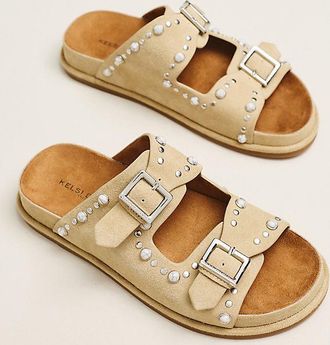 Kelsi Dagger Studded Double-Strap Sandals