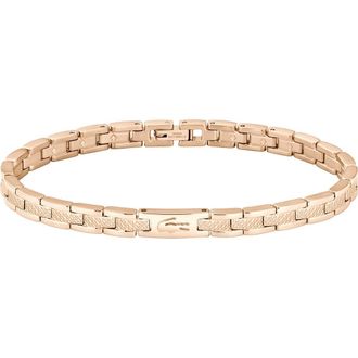 Lacoste Metropole Chain Bracelet in Rose Gold at Nordstrom