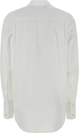 Maison Margiela Tie-Front Cotton Shirt - White