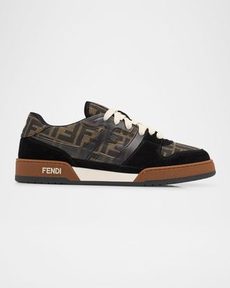 Fendi Men & apos;s Match FF Jacquard Low-Top Sneakers