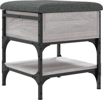 vidaXL Vidaxl - Banco zapatero madera de ingeniería gris Sonoma 42x42x45 cm