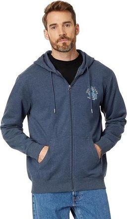 Quiksilver Waterman Anchors Away Hoodie Mens Blue Classic Full Zip FTS99