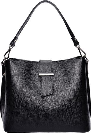 Isabella Rhea Zwart Rundleer Tas