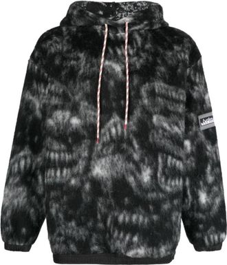 Aries Heren hoodie met abstracte print - Heren - Hoodies - Zwart - M - Hoodies & sweatvesten