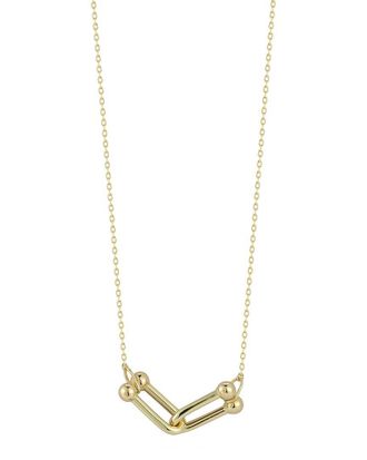 Italian Gold, Inc Dnu 14K Italian Gold Double Link Necklace
