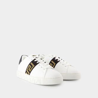 Versace La Greca Sneakers - - Stof - Zwart