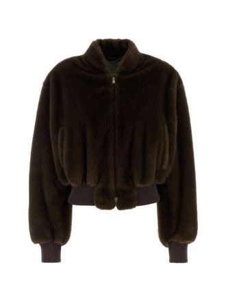 Stella McCartney bomberjack van imitatiebont