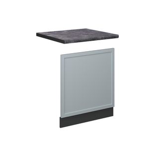 Vicco Panel Frontal Fame-line, Azul Claro-gris, 60 Cm, Et Antracita Vicco