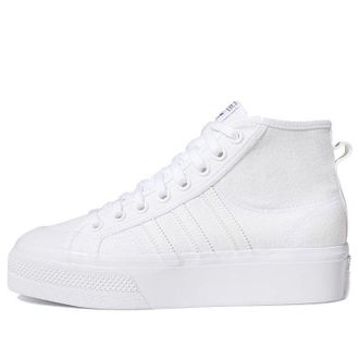 adidas (WMNS) adidas Nizza Platform Mid Triple White FY2782