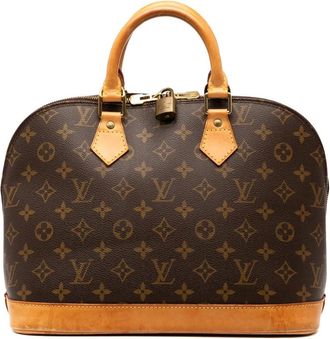 Louis Vuitton Borsa a mano Alma PM con monogramma 1999 - Marrone