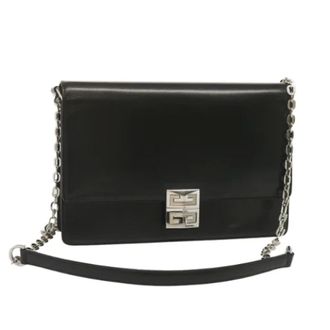 Givenchy Tweedehands leren schoudertassen - Dames - Pre-owned - Zwart - Maat: ONE Size Leer