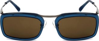 Linda Farrow DRIES VAN NOTEN DVN74 C3 Womens Sunglasses Blue Size 51