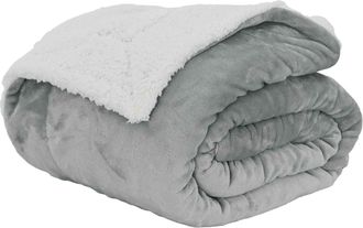 vidaXL Manta Gris 150 X 200 Cm 1,64 Kg Lana Vidaxl