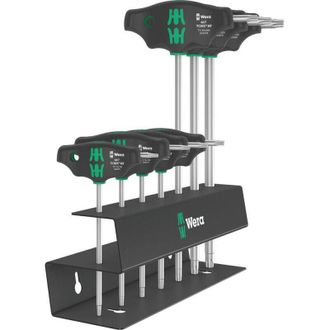 Wera Juego De Destornillador T-handle En T6-30 Soporte De 7 Piezas Para La Funci&oacute;n De Retenci&oacute;n Y Salida Lateral Wera