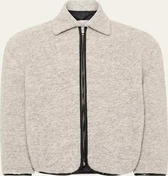 J.W.Anderson Mens Contrast-Trim Zip Jacket