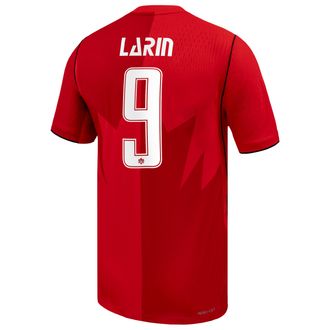 Nike Cyle Larin Canada Soccer 2026 Match Home Nike Mens Dri-FIT ADV Soccer Jersey in Red | NN203945125-CAN