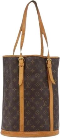 Louis Vuitton Pre-owned Bucket Bags, female, Brown, Size: ONE SIZE Pre-owned Bucket GM Shoulder Bag