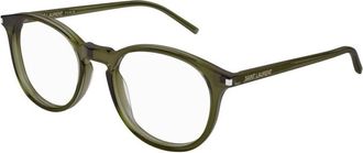 Saint Laurent Groene Frame Damesbril - Dames - Brillen - Groen - 48 MM - Accessoires