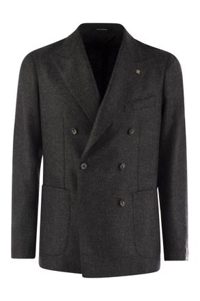 Tagliatore Wool And Cashmere Double-Breasted Jacket