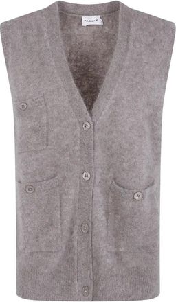 P.A.R.O.S.H. Yiak Cardigan - Knitwear - Mujer - Beige - M
