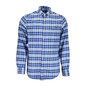 GANT Blue Cotton Men Mens Shirt