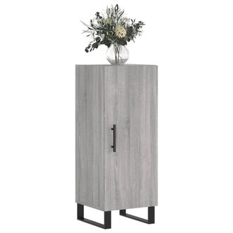 Berkfield Home Sideboard Grey Sonoma 34.5x34x90 cm Engineered Wood