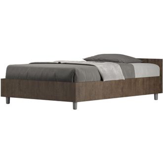 ITYhome Ityhome - Letto una piazza e mezza - nuamo - Dimensione Rete: 120x200 - Tipologia Letto: Senza Rete - Colore: Noce