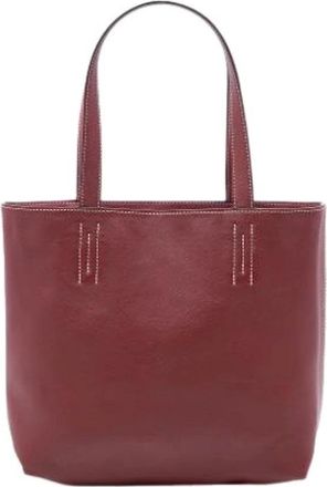 Herm&egrave;s Pre-owned Tote Bags, female, Red, Size: ONE SIZE Pre-owned Leather Tote