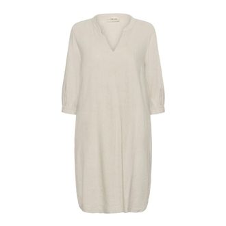 Cream Dames, Jurken, Beige, Maat: S Leer
