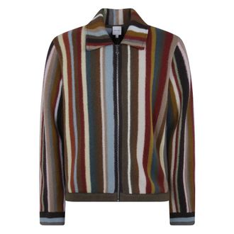 Paul Smith Cardigan Zip Thru - Heren - Truien - Veelkleurig - Maat: M Wol