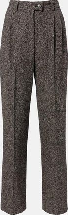 The Row Virgil silk-blend tweed wide-leg pants