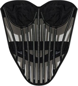 Dolce & Gabbana Kim Embellished Corset Top - Dames - Tops zonder mouwen - Zwart - M - Satijn - Tops