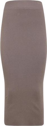 Entire studios Gebreide Rok - Dames - Midirokken - Bruin - M/L - Rokken