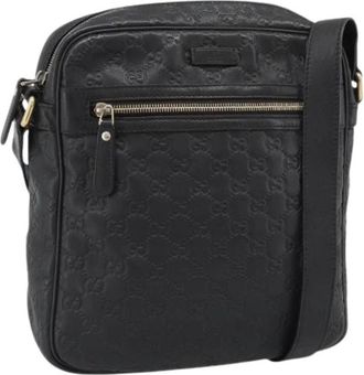 Gucci Pre-owned Vintage GG Canvas Schoudertas - Dames - Vintage Schoudertas - Zwart - ONE Size - Leer - Vintage