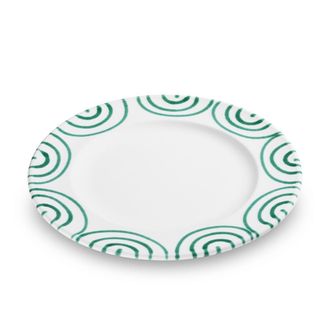Gmundner Keramik Gmundner Keramik - Gmundner Cer&aacute;mica Verde Flameado, Plato De Postre Gourmet (&oslash; 22cm)