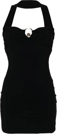 Roberto Cavalli Cut-out Jurk - Dames - Feestkleedjes - Zwart - M - Kleedjes