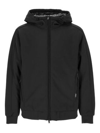 Add hooded jacket - men - Polyester/Polyamide/Down/Feather - 48 - Black