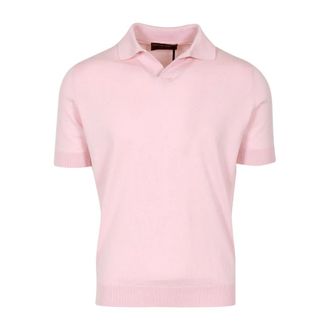FILIPPO DE LAURENTIIS Polo Shirts, male, Pink, Size: L Polo Shirt