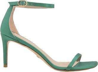 Stuart Weitzman Ladies Kelly Green Nudistcurve 75 Sandals