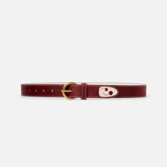 Duke + Dexter Duke + Dexter, Unisex Elli Red Cherry Belt, Size S